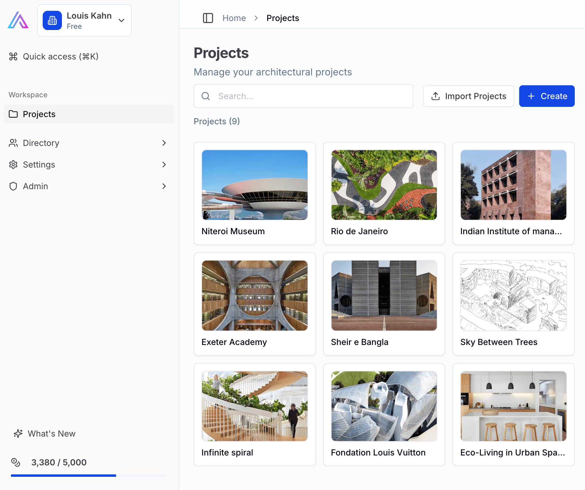 Upload and organize project documents in SuperArchi